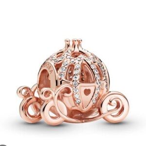 Pandora Rose Carriage Charm with Sparkling Accents